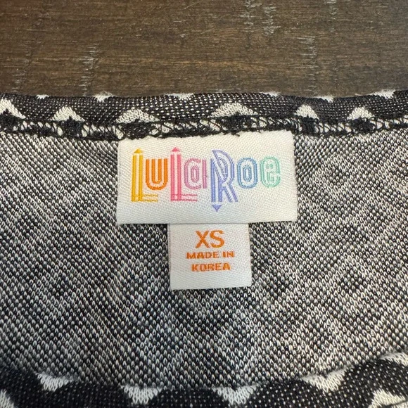 Lularoe Black and White Geometric Pattern Dress - Picture 2 of 5